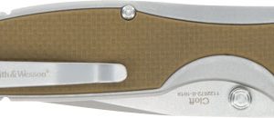 S&W KNIFE CLEFT 3.25" SPRING - ASSIST G10 SCALES HANDLE
