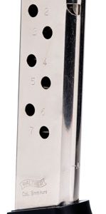 WALTHER MAGAZINE PPK/S 380ACP - 7RD FINGER REST NICKEL