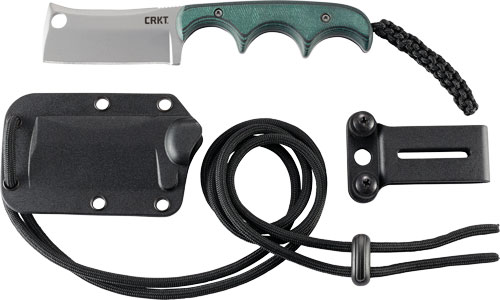 CRKT MINIMALIST CLEAVER NECK - KNIFE 2.13" PLAIN EDGE W/SHTH