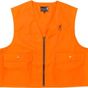 BROWNING JUNIOR SAFETY VEST - W/LOGO BLAZE ORANGE MEDIUM