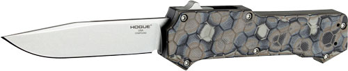 HOGUE COMPOUND 3.5" OTF AUTO - G-10 FRAME G-MASCUS DRK EARTH