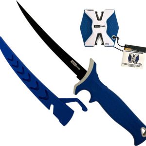 ACCUSHARP FILLET KNIFE W/ TWO- - STEP CARBIDE SHARPENER 6.5"