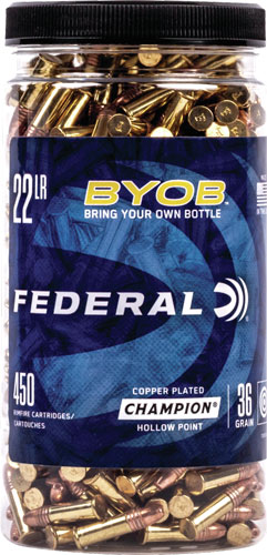 FEDERAL 22LR 36GR HP 1260FPS - 450RD BUCKET 8BX/CS