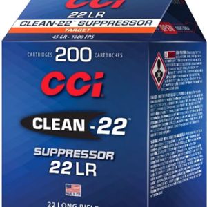 CCI SUPPRESSOR CLEAN 22LR 45GR - LEAD-RN 1000FPS 200RD 10BX/CS