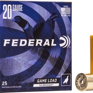 FEDERAL GAME LOAD 20GA 2.75" - 1OZ #7.5 25RD 10BX/CS