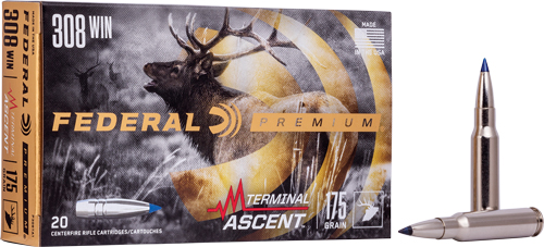 FEDERAL 308 WIN 175GR - TERMINAL ASCENT 20RD 10BX/CS