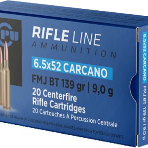 PPU 6.5X52 CARCANO 139GR FMJ - 20RD 10BX/CS