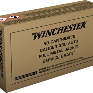 WINCHESTER SERVICE GRADE 380 - ACP 95GR FMJ-RN 50RD 10BX/CS