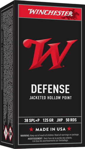 WINCHESTER USA 38 SPECIAL +P - 125GR JHP 50RD 10BX/CS