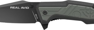 REAL AVID RAV-1 KNIFE MANUAL - 3.25" BLADE GREEN/BLACK