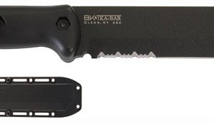 KA-BAR BECKER TAC TOOL - 7" SERRATED W/PLASTIC SHEATH