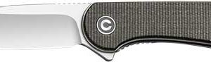 CIVIVI KNIFE ELEMENTUM 2.96" - GREEN MICARTA/SATIN D2 LNR LCK