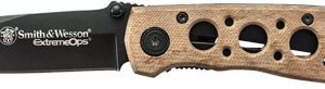 S&W KNIFE EXTREME OPS 3.2" - BLADE BLACK/DESERT CAMO HANDLE