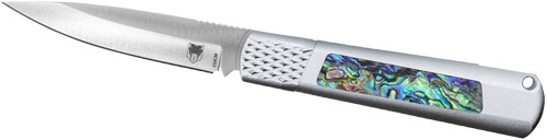 COBRATEC GIDEON HIDDEN RELEASE - 3" ABALONE INSERTS ALUMINUM