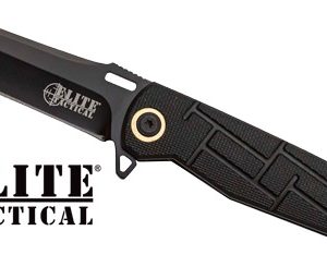MC ELITE TACTICAL READINESS - 3.5" DROP POINT FLDR BLK/BLK