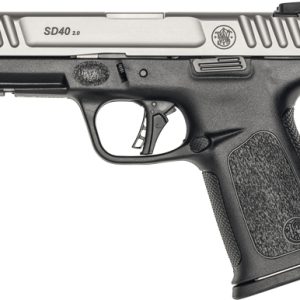 S&W SD40 2.0 40SW 4" FS 10-SH - SILVER SS SLIDE/BLACK POLYMER