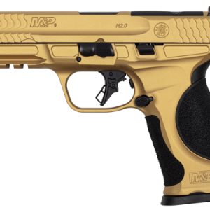 S&W M&P9 M2.0 METAL 9MM 4.25" - 10-SHOT GOLD CERAKOTE