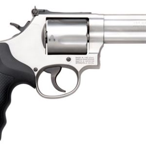 S&W 69 44MAG 4.25" ADJ - 5-SHOT STAINLESS RUBBER