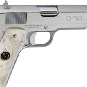 IVER JOHNSON 1911A1 45ACP 5" - FS 8RD CHROME WHITE PEARL GRIP