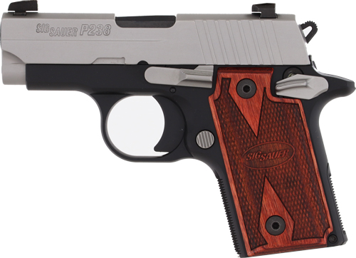 SIG P238 380ACP 2.7" SAO - XRAY-3 6/7RD TWO-TONE/ROSEWOOD - Image 2