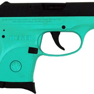 RUGER LCP 380ACP 6-SHOT FS - BLUED/SLD TURQUOIS FRM (TALO)