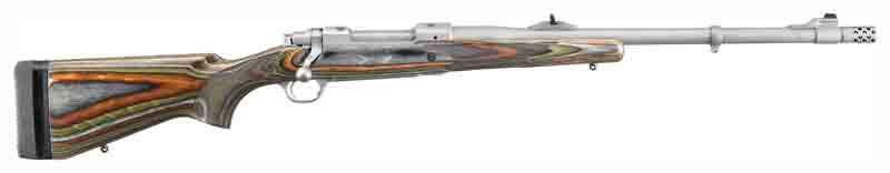 RUGER M77 GUIDE GUN W/MBS - 30-06 S/S GREEN MOUNTAIN LAM.