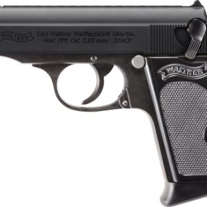 WALTHER PPK SD 32ACP BLACK FS - 7RD BLACK SYNTHETIC GRIPS