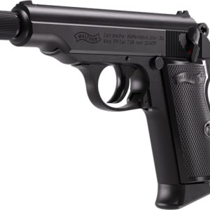 WALTHER PP SD 32ACP BLACK 8RD - THREADED BARREL BLACK GRIPS