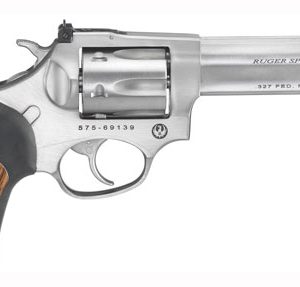 RUGER SP101 327 FED MAG 4.20" - ADJ. STAINLESS RUBBER