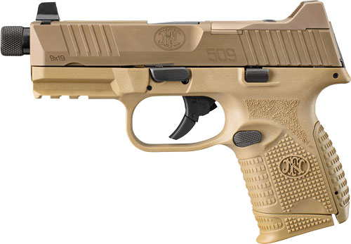 FN 509 COMPACT TACTICAL 9MM - 1-24RD 1-12RD NS FDE/FDE