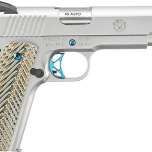 RUGER SR1911 BPVD 45ACP 8-SHOT - STAINLESS WOOD GRIPS