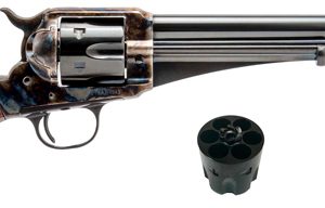 CIMARRON 1875 OUTLAW 45LC/ACP - 2-CYL. FS 7.5" CC/BLUED WOOD