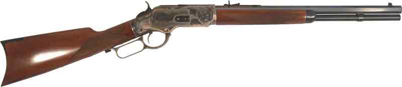 CIMARRON 1873 SADDLE RIFLE - 45LC 18" CC/BLUED WALNUT