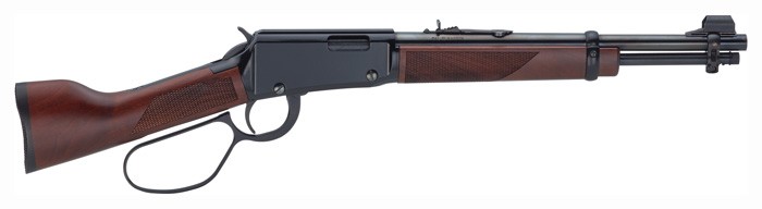 HENRY MARES LEG PISTOL 22WMR - 12.875" BLUED WALNUT
