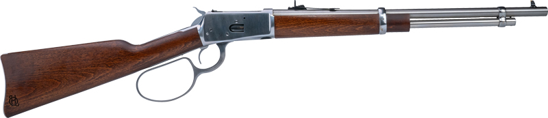 HERITAGE R92 38/357 LEVER - 18" BBL STAINLESS HARDWOOD