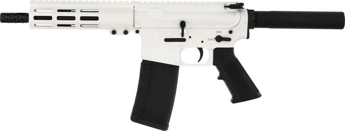 GLFA AR15 PISTOL 223 WYLDE - 7.5" NITRIDE BBL WHITE - Image 2