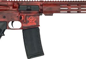 GLFA AR15 BATTLEWORN 223 WYLDE - 16" S/S BBL LIPSTICK RED