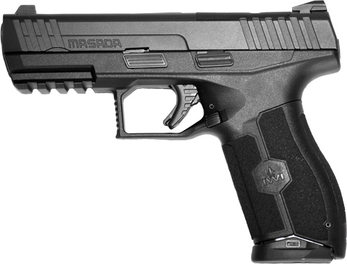 IWI MASADA 9MM 4.1" 3-DOT - OPTICS READY 2-10RD MAG BLACK
