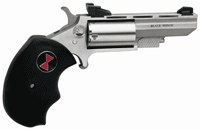 NAA "BLACK WIDOW" COMBO 2" AS - 22LR/22WMR S/S BLACK RUBBER