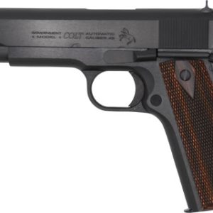 COLT GOVERNMENT 1911 38 SUPER - 5" 9RD BLUED ROSEWOOD