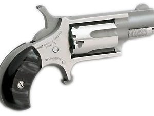 NORTH AMERICAN ARMS MINI 22LR REV 1-1/8 SS BLK PRL