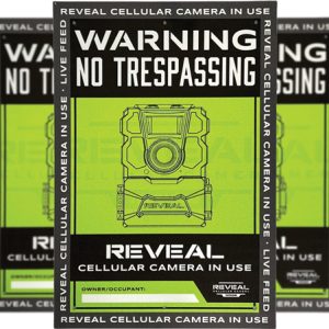 TACTACAM REVEAL NO TRESPASSING - SIGN 3PK