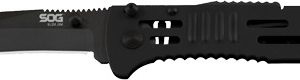 SOG KNIFE SLIM JIM BLACK TINI - BLACK CLIP POINT 3.18" BLADE