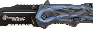 S&W KNIFE BLACK OPS 3RD GEN. - BLUE HANDLE MAGIC ASSIST