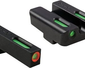 TRUGLO SIGHT SET FOR GLOCK LOW - TFX PRO GREEN/ORANGE OUTLINE