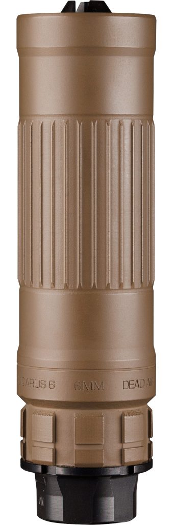 DEAD AIR ARMAMENT LAZARUS6 XM 5.56/6MM SLNCR FDE