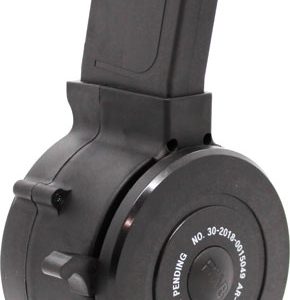 IVER JOHNSON MAGAZINE AR15 - 223 50RD DRUM BLACK POLYMER