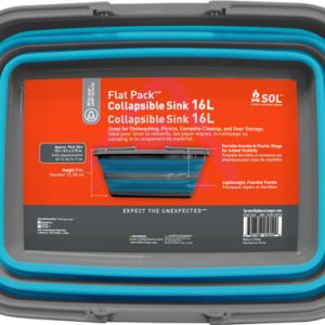 ARB SOL FLAT PACK SINK 16 - LITER W/STURDY CARRY HANDLE