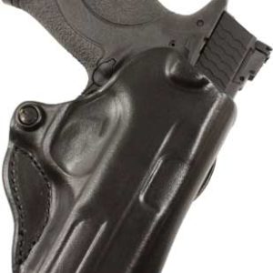 DESANTIS MINI SCABBARD HOLSTER - RH OWB LEATHER 1911 5" BLACK