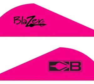 BOHNING BLAZER VANES - 2" SOLID HOT PINK 100PK